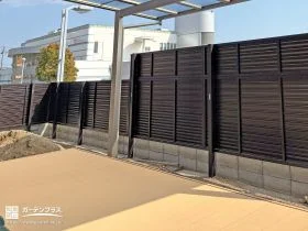 重厚感のある目隠しフェンス[施工後]