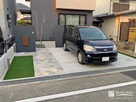 天然石で華やかにあしらったファサード[施工後]