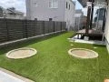季節の草花や小さな果樹を植えられるサークル花壇