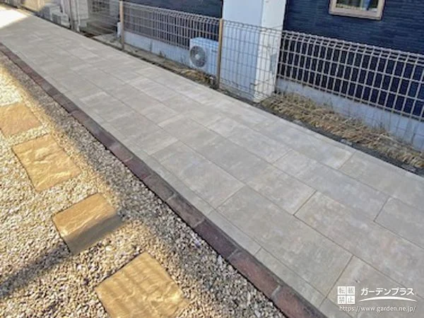 土のままのお庭の一画をお手入れしやすく整えたリフォーム工事