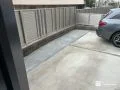 駐車スペースの一画に土間コンクリートを打設