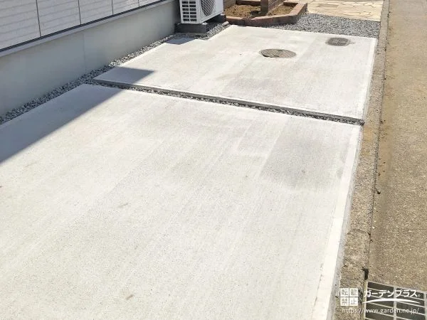 前庭の芝や植栽を撤去し駐車スペースを拡張させたリフォーム工事