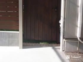 ちょっとした段差を整えるレンガ[施工後]
