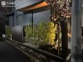 昼は緑のやさしさを、夜は植栽の陰影を楽しめる新築外構