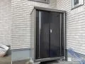 お庭の景観いにすっきりと馴染む物置