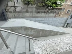 自転車も快適に！なだらかスロープの外構リフォーム工事