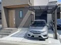 雨の日も安心して使用できるカーポート付き駐車スペース工事