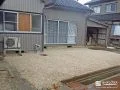 雑草の無い明るい空間に一新された玄関からお庭のリフォーム工事
