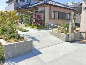 安全性にも配慮した門周り[施工後]