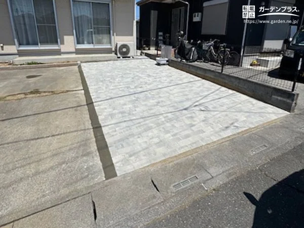 No.25864 夏場でも熱を溜めにくいインターロッキング舗装工事[施工後]