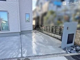 ローメンテナンスでモダンデザインの新築外構