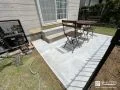掃き出し窓前にコンクリートを打ち快適なテラス空間を設けた工事