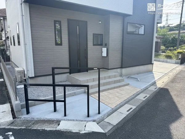 フレームが導く、使いやすさと美しさが調和する新築外構