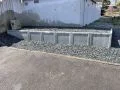 土砂の流出を防ぐL型土留めのリフォーム工事