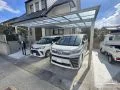 塀と植栽を取り払って、使いやすく開放的な駐車スペースへリフォーム工事