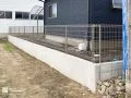 高さを整えた境界ライン