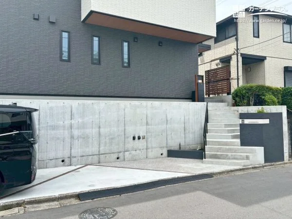 モダンな中に個性を演出するこだわりの新築外構