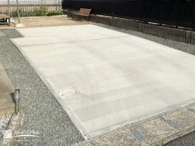 車の出入りがしやすくなる土間コンクリート舗装工事