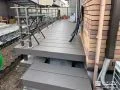 出入りしやすく安心感のあるリードデッキ付きウッドデッキ工事