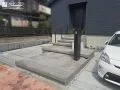 無駄をそぎ落としたミニマルな機能門柱