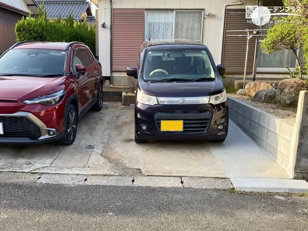 ドアの開閉もしやすい駐車スペースの拡張リフォーム工事
