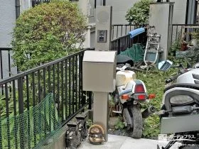 スリムな機能門柱を設置[施工後]