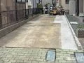 間のブロックを解体して駐車スぺースを拡張したリフォーム工事