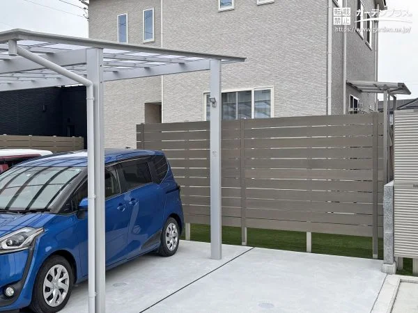 開放感はそのままに、視線をほどよく遮る目隠しフェンス