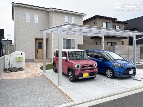日々の暮らしが快適になる工夫を丁寧に詰め込んだナチュラルな外構