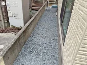 防犯対策にもなる砂利敷き[施工後]