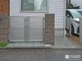 駐車スペースへの動線をスムーズにする門塀のリフォーム工事