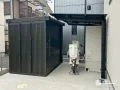 限られたスペースを有効活用したサイクルポート設置