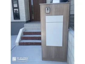 シンプルで美しいノイズレスな機能門柱[施工後]