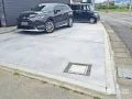 雨の日でも使いやすくすっきり整えた駐車スペースと犬走りの工事