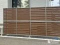 道路からの視線を和らげる高尺目隠しのフェンスの設置工事