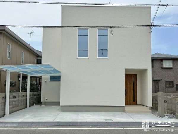 シンプルで使いやすくお子様連れでのお出かけも安心な外構工事