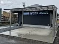 シンプルに整えた、使い勝手のよい駐車スペース