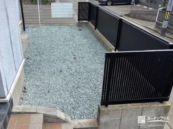 No.26038 雑草を取り除いてから雑草対策を施したすっきりと明るいお庭工事[施工後]