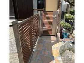 木目調エクステリアが優しい雰囲気を演出[施工後]