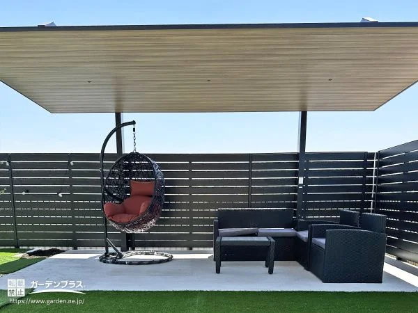 夏場の熱中症対策にもひと役の屋外リビング