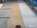 ゆとりある動線を確保した駐車スペースと玄関アプローチの工事