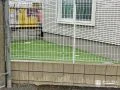 手入れいらずで遊べる人工芝のお庭