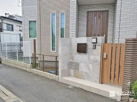 洗練された門まわりが魅せる上質な新築外構