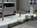 クリーンで統一感のある門周り