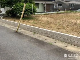畑の土の流出を防ぐ土留め[施工後]