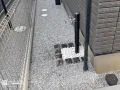外構デザインに馴染むモダンな水受け