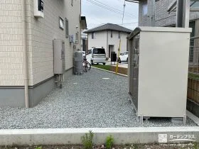 防災用品等の収納に便利な物置[施工後]