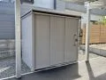 カーポート横に設けた使いやすさ重視の物置スペース