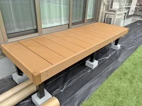 シンプルで使いやすいウッドデッキ[施工後]