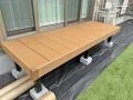 シンプルで使いやすいウッドデッキ